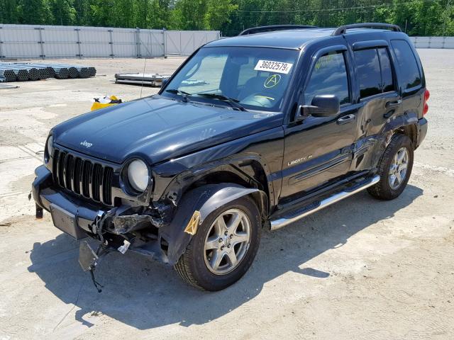 1J4GL58K93W675544 - 2003 JEEP LIBERTY LI BLACK photo 2