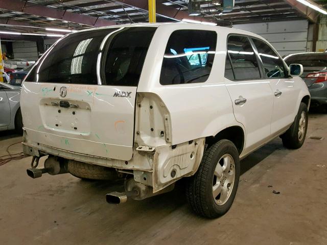 2HNYD18284H542719 - 2004 ACURA MDX WHITE photo 4