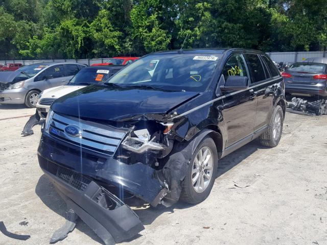 2FMDK38C49BA52864 - 2009 FORD EDGE SEL BLACK photo 2