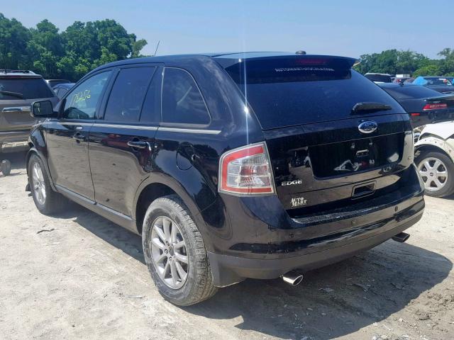 2FMDK38C49BA52864 - 2009 FORD EDGE SEL BLACK photo 3