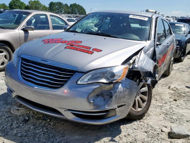 1C3CCBBB3DN571588 - 2013 CHRYSLER 200 TOURIN GRAY photo 2