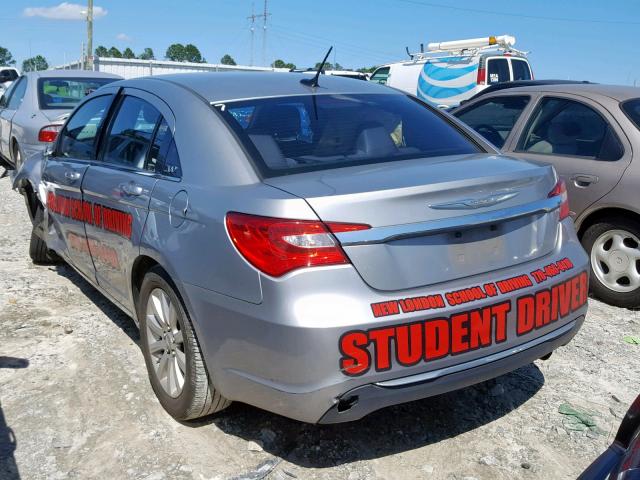 1C3CCBBB3DN571588 - 2013 CHRYSLER 200 TOURIN GRAY photo 3