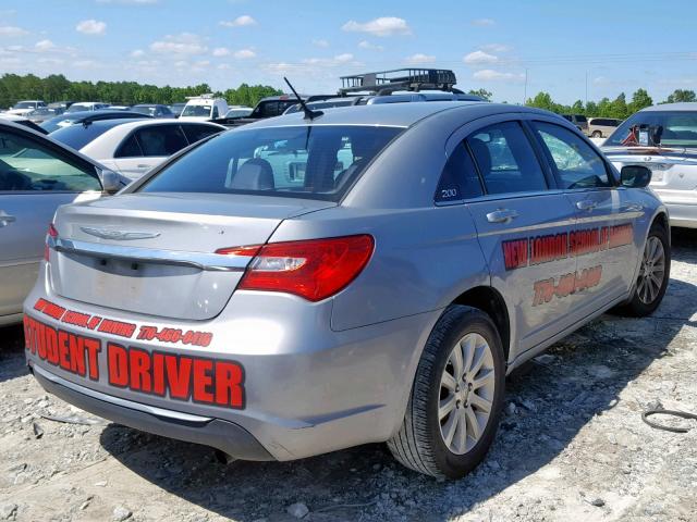 1C3CCBBB3DN571588 - 2013 CHRYSLER 200 TOURIN GRAY photo 4