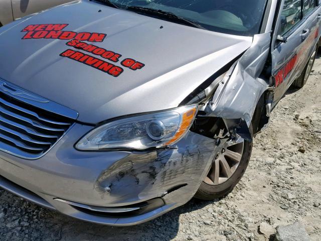 1C3CCBBB3DN571588 - 2013 CHRYSLER 200 TOURIN GRAY photo 9