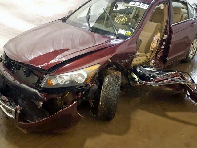 1HGCP26459A001202 - 2009 HONDA ACCORD LXP BURGUNDY photo 9