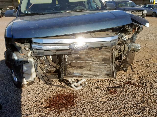 2FMGK5BC6ABA32167 - 2010 FORD FLEX SE BLUE photo 9