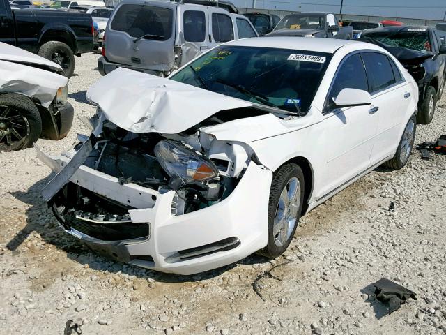 1G1ZC5E00CF293252 - 2012 CHEVROLET MALIBU 1LT WHITE photo 2