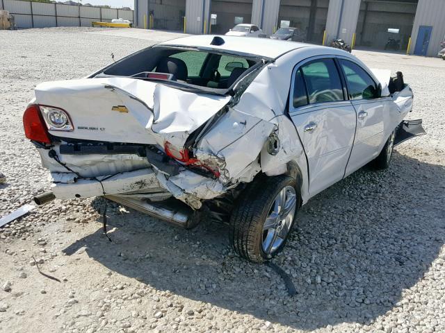 1G1ZC5E00CF293252 - 2012 CHEVROLET MALIBU 1LT WHITE photo 4