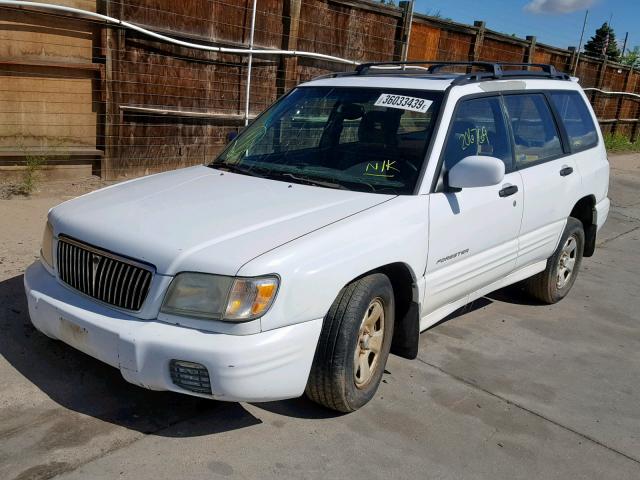 JF1SF65661H756903 - 2001 SUBARU FORESTER S WHITE photo 2