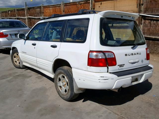 JF1SF65661H756903 - 2001 SUBARU FORESTER S WHITE photo 3