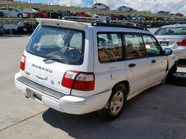 JF1SF65661H756903 - 2001 SUBARU FORESTER S WHITE photo 4