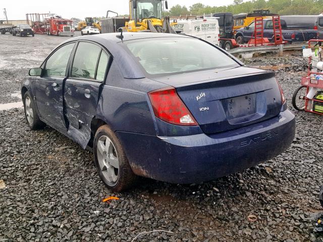 1G8AL58FX7Z158234 - 2007 SATURN ION LEVEL BLUE photo 3