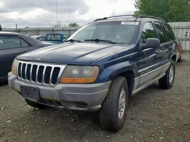 1J4GW48S5YC168277 - 2000 JEEP GRAND CHER BLUE photo 2