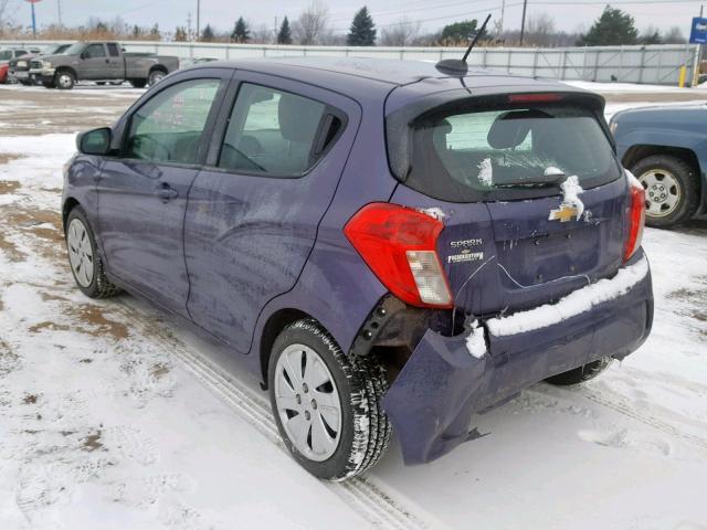 KL8CB6SA3GC631648 - 2016 CHEVROLET SPARK LS PURPLE photo 3