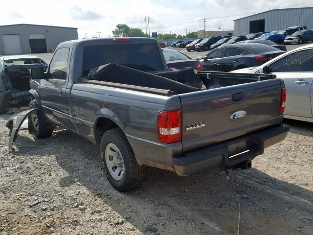 1FTYR10D39PA03206 - 2009 FORD RANGER GRAY photo 3