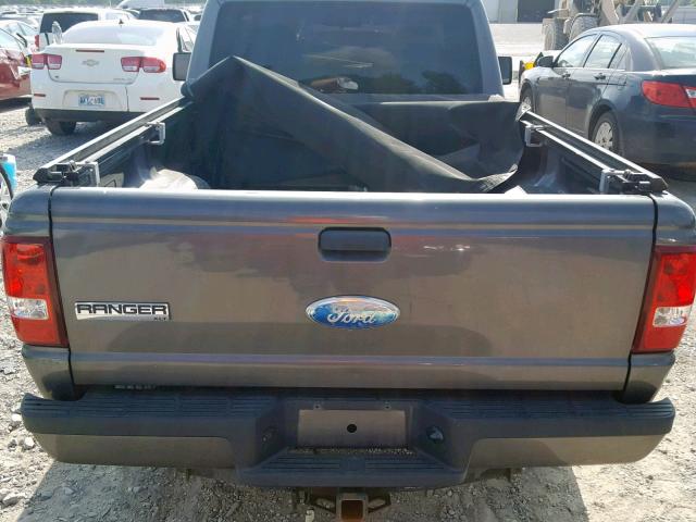 1FTYR10D39PA03206 - 2009 FORD RANGER GRAY photo 6