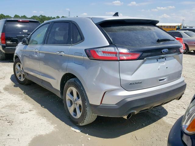 2FMPK3G96KBB14287 - 2019 FORD EDGE SE SILVER photo 3