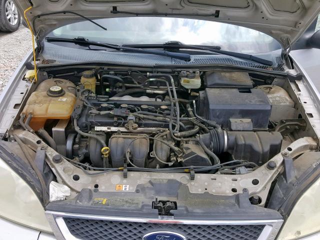 1FAFP34N15W300721 - 2005 FORD FOCUS ZX4 SILVER photo 7