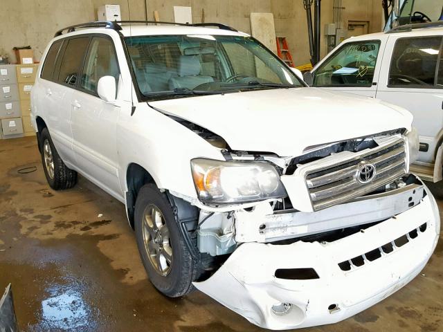 JTEEP21AX70215203 - 2007 TOYOTA HIGHLANDER WHITE photo 1