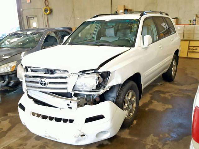 JTEEP21AX70215203 - 2007 TOYOTA HIGHLANDER WHITE photo 2