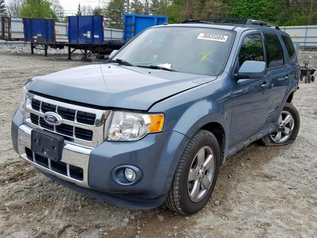 1FMCU9EGXBKA02918 - 2011 FORD ESCAPE LIM BLUE photo 2