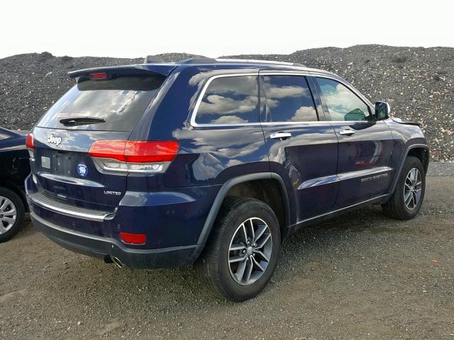 1C4RJFBG0HC863327 - 2017 JEEP GRAND CHER BLUE photo 4