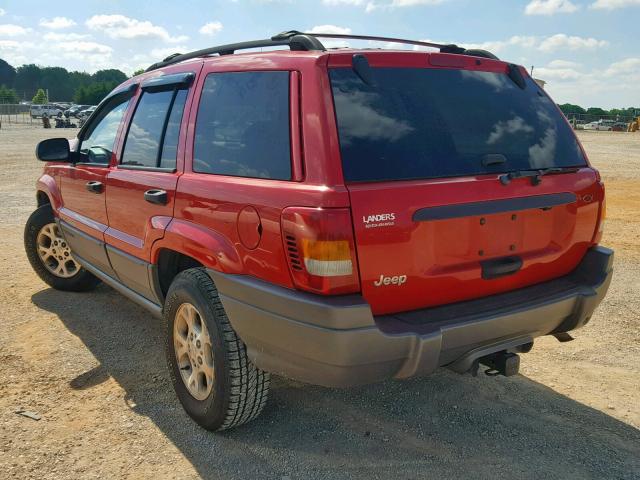 1J4GX48S01C561235 - 2001 JEEP GRAND CHER RED photo 3