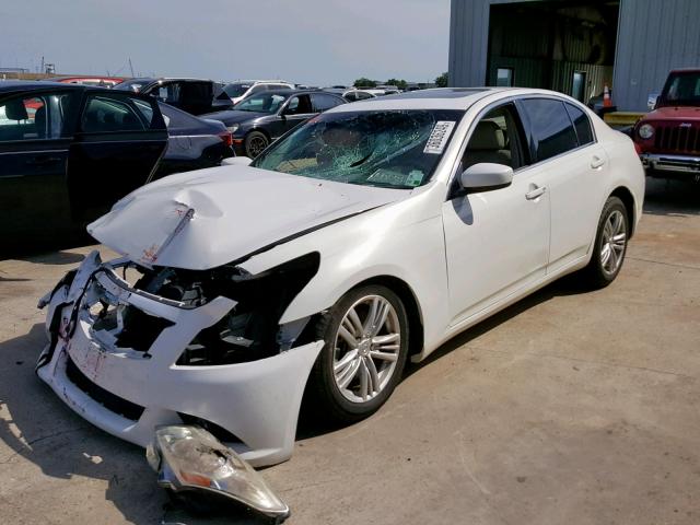 JN1CV6AP2BM305043 - 2011 INFINITI G37 BASE WHITE photo 2