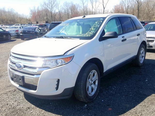 2FMDK4GC2DBA85104 - 2013 FORD EDGE SE WHITE photo 2