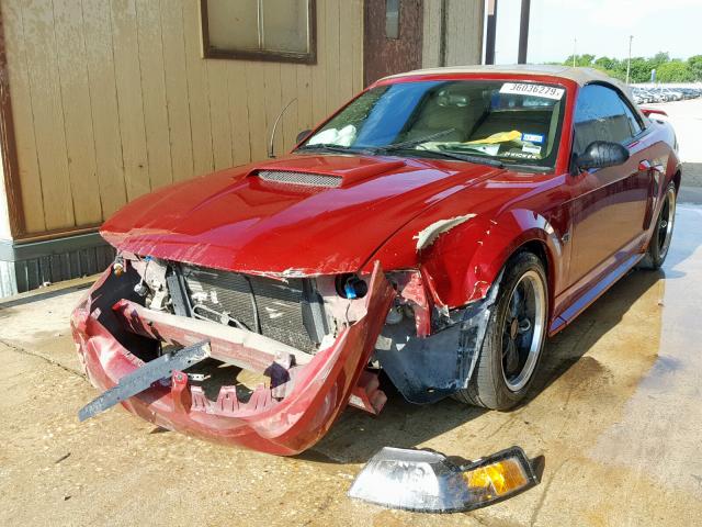 1FAFP45X83F342239 - 2003 FORD MUSTANG GT RED photo 2