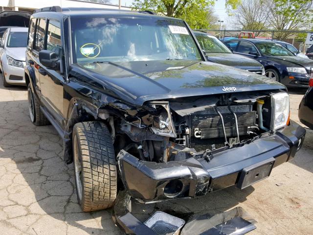 1J8HG48K76C203916 - 2006 JEEP COMMANDER BLACK photo 1