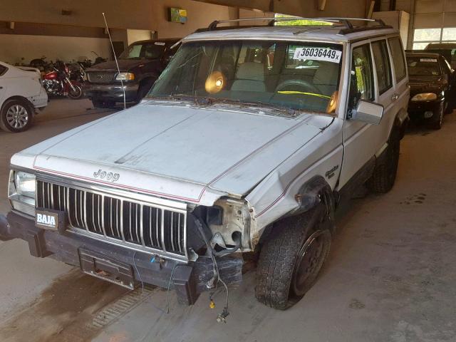 1J4FJ58S8ML578890 - 1991 JEEP CHEROKEE L WHITE photo 2