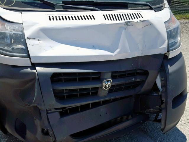 3C6TRVNG7GE111126 - 2016 RAM PROMASTER WHITE photo 9
