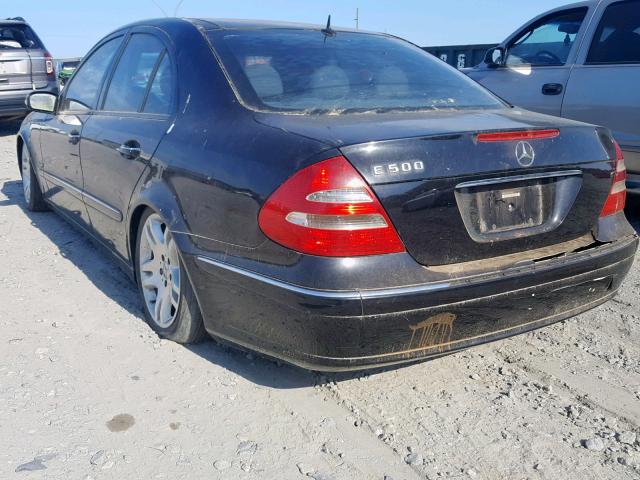 WDBUF70J83A083692 - 2003 MERCEDES-BENZ E 500 BLACK photo 3