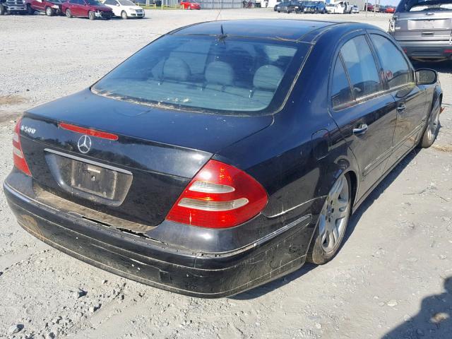 WDBUF70J83A083692 - 2003 MERCEDES-BENZ E 500 BLACK photo 4