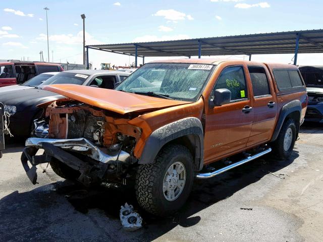 1GCDS136558150731 - 2005 CHEVROLET COLORADO ORANGE photo 2