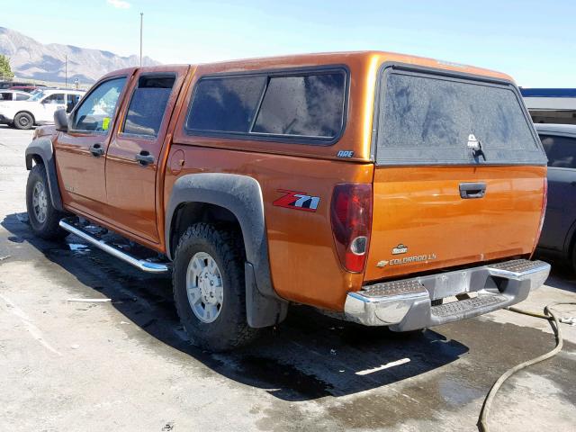 1GCDS136558150731 - 2005 CHEVROLET COLORADO ORANGE photo 3