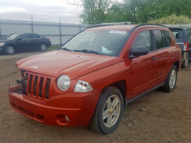 1J8FF47W78D616561 - 2008 JEEP COMPASS SP ნარინჯისფერი ფოტო 2