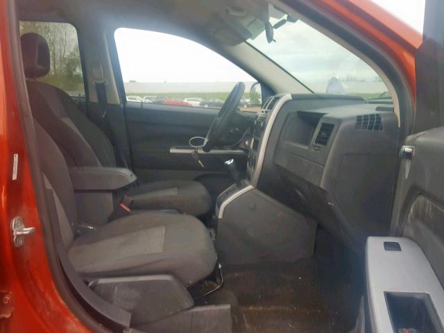 1J8FF47W78D616561 - 2008 JEEP COMPASS SP ნარინჯისფერი ფოტო 5