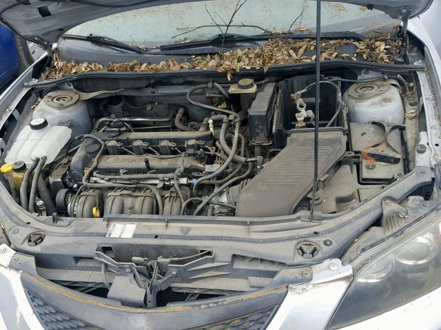 JM1BK12F841178989 - 2004 MAZDA 3 I SILVER photo 7