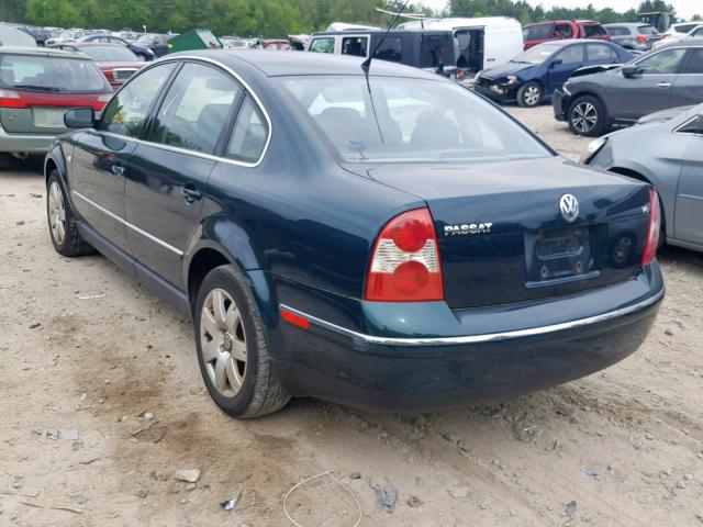 WVWRH63B81E123744 - 2001 VOLKSWAGEN PASSAT GLX 绿色 照片 3