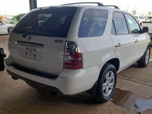 2HNYD18626H515523 - 2006 ACURA MDX TOURIN WHITE photo 4