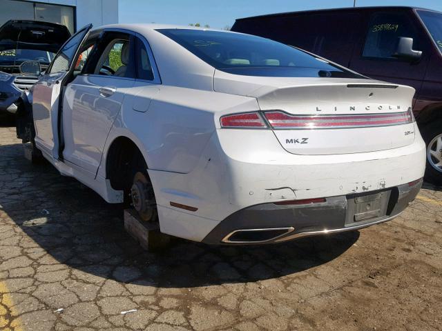 3LN6L5F95HR649983 - 2017 LINCOLN MKZ RESERV WHITE photo 3