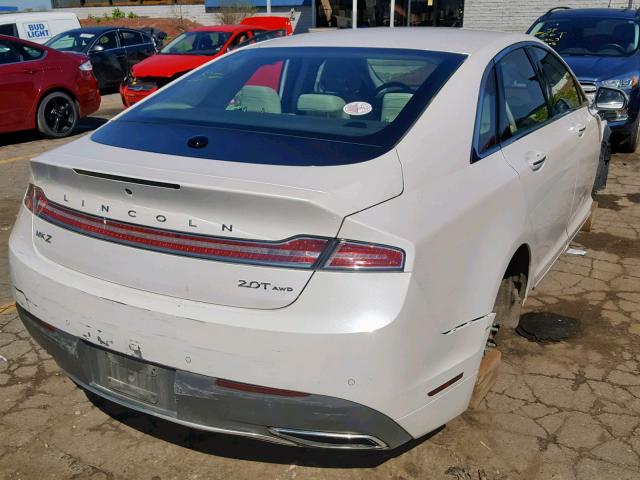 3LN6L5F95HR649983 - 2017 LINCOLN MKZ RESERV WHITE photo 4