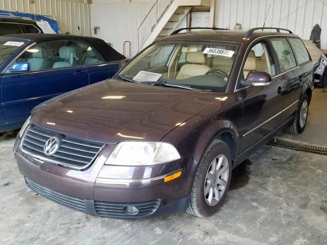 WVWVD63BX4E276575 - 2004 VOLKSWAGEN PASSAT GLS PURPLE photo 2