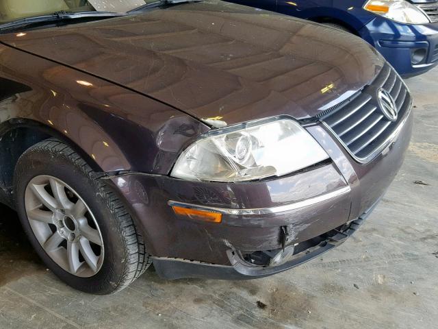 WVWVD63BX4E276575 - 2004 VOLKSWAGEN PASSAT GLS PURPLE photo 9