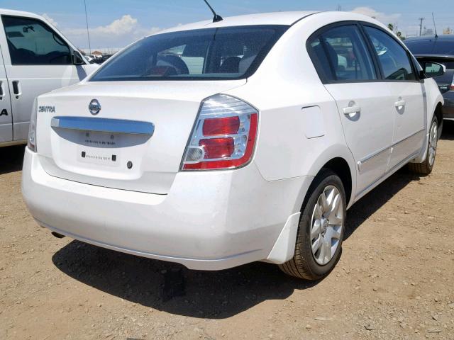 3N1AB6AP6AL717880 - 2010 NISSAN SENTRA 2.0 WHITE photo 4