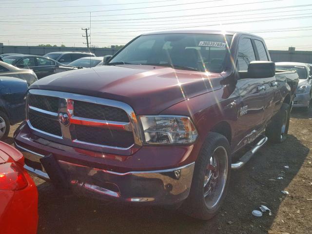 1C6RR7GG8HS792253 - 2017 RAM 1500 SLT MAROON photo 2