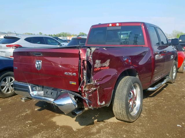 1C6RR7GG8HS792253 - 2017 RAM 1500 SLT MAROON photo 4