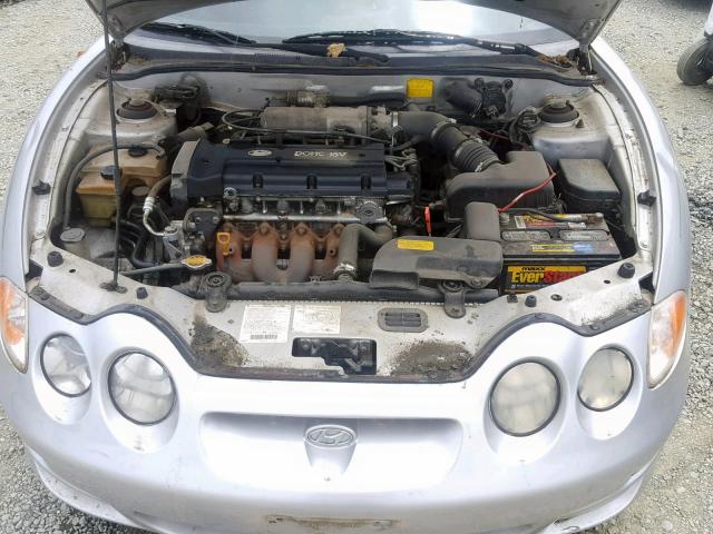 KMHJG35F9YU187303 - 2000 HYUNDAI TIBURON SILVER photo 7